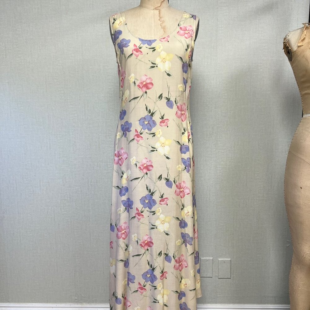 EUC Vintage 1990s Compagnie Internationale Express Cottage Maxi Dress 5/6
